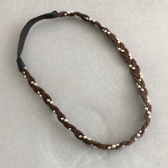 Accessories - Brown Stretch Hairband - EUC